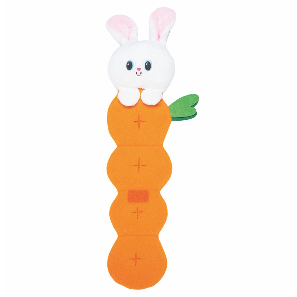 Beeztees Hide&Seek Osterhase mit Karotte - 60 cm - Hundespielzeug Snackspielzeug