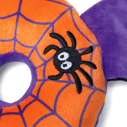 Beeztees HALLOWEEN Plüsch-Hundespielzeug Fledermaus - Kuscheltier Squeaker Seil