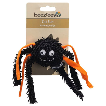 Beeztees HALLOWEEN Plüsch-Katzenspielzeug Spinne - 25 cm - Jagdspielzeug