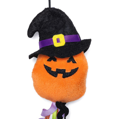 Beeztees HALLOWEEN Katzenangel Plüsch-Kürbis mit Hexenhut Spielangel für Katzen
