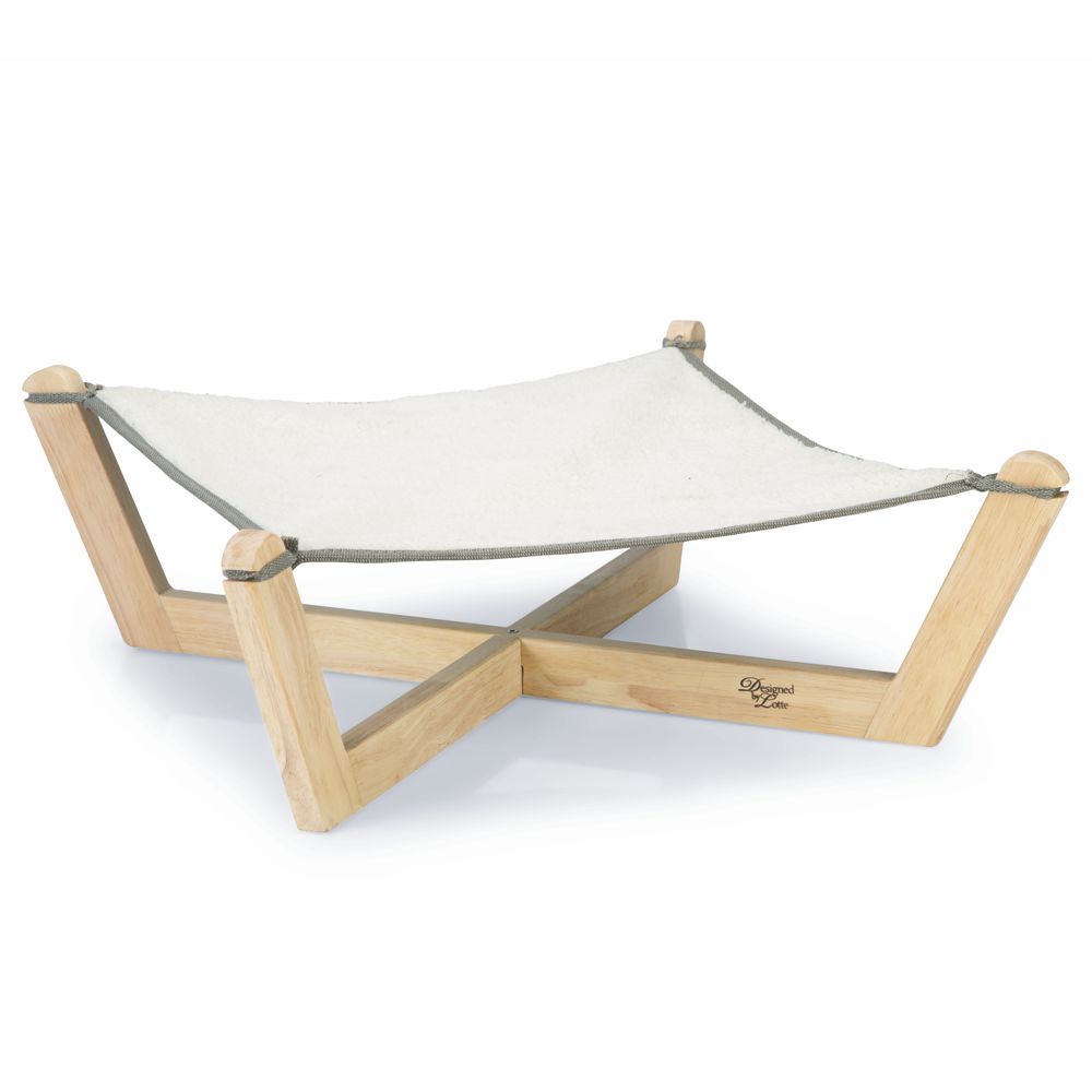 Designed by Lotte Hängematte GAIA - für Katzen - Holz - 51 x 51 cm - Katzenbett