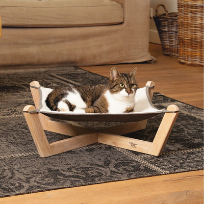 Designed by Lotte Hängematte GAIA - für Katzen - Holz - 51 x 51 cm - Katzenbett