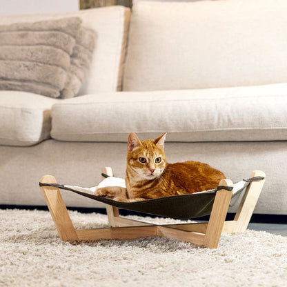 Designed by Lotte Hängematte GAIA - für Katzen - Holz - 51 x 51 cm - Katzenbett