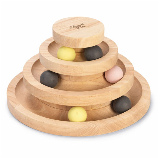 Designed by Lotte Katzenspielzeug - Spielturm MIA - 26 x 14 cm - Holz