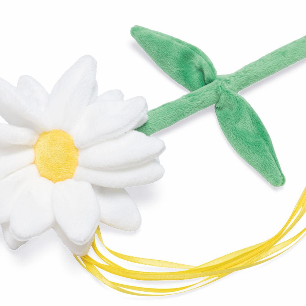 Beeztees Katzenangel Frühlingsblumen - Spielangel mit Fransen - Ostern - Plüsch