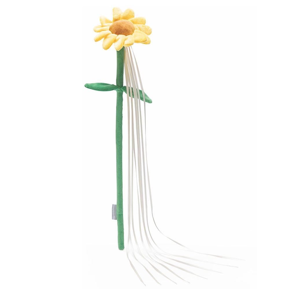 Beeztees Katzenangel Frühlingsblumen - Spielangel mit Fransen - Ostern - Plüsch