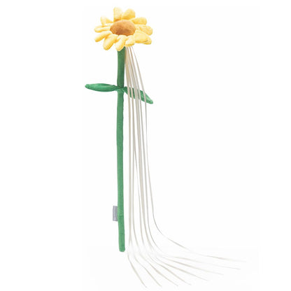 Beeztees Katzenangel Frühlingsblumen - Spielangel mit Fransen - Ostern - Plüsch