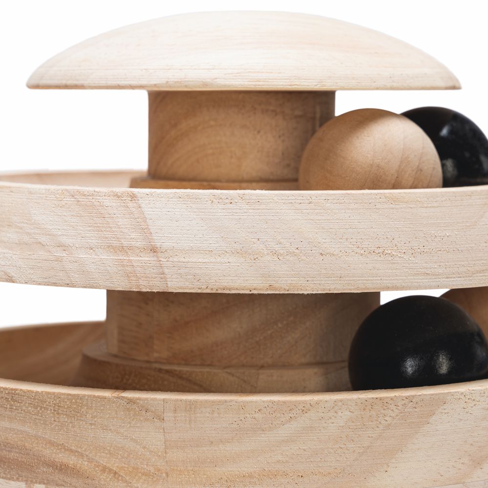 Designed by Lotte Katzenspielzeug NEYA - Spielkugel - Ø 16 cm - Holz - 4 Kugeln
