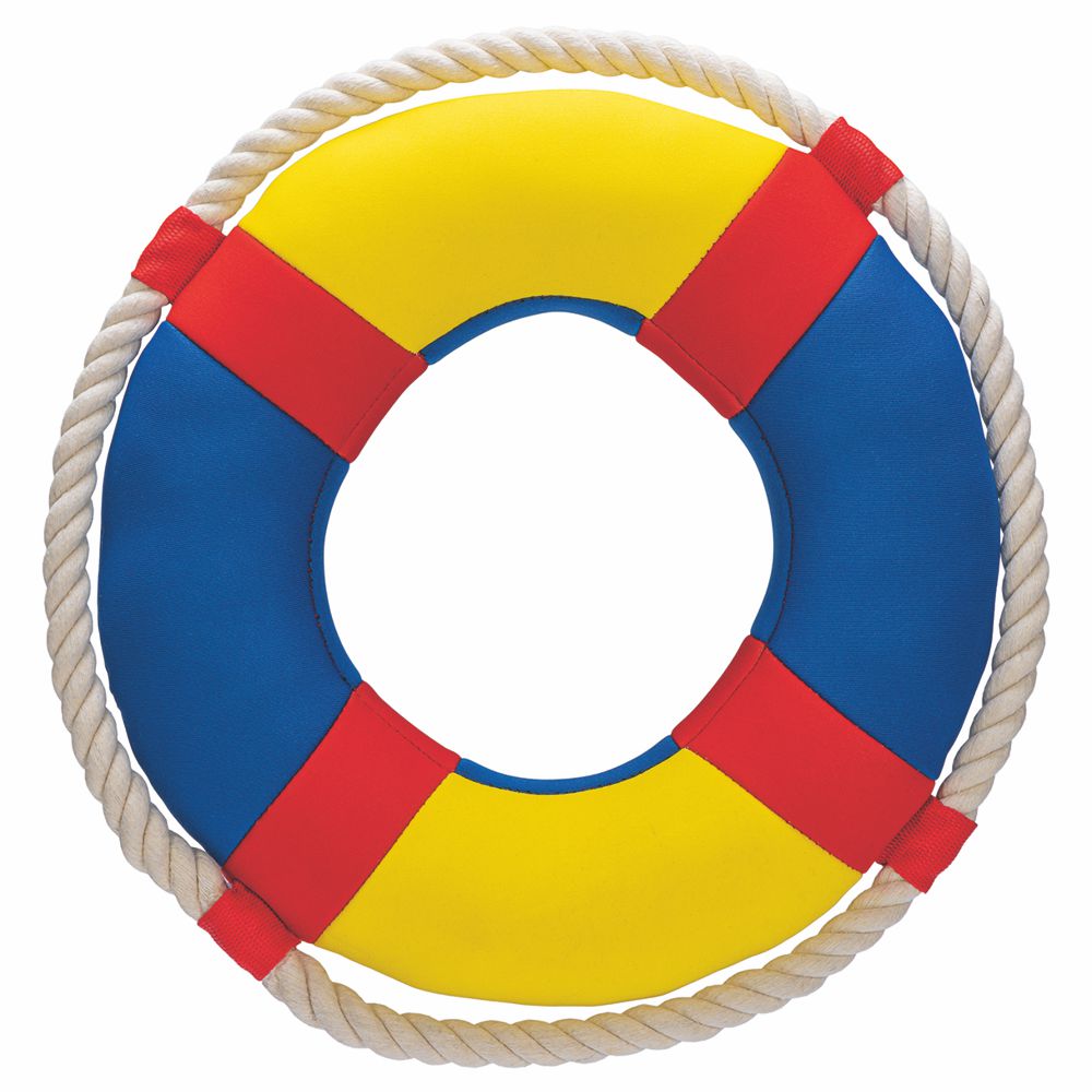 Beeztees Wasserspielzeug - Rettungsring mit Seil - L