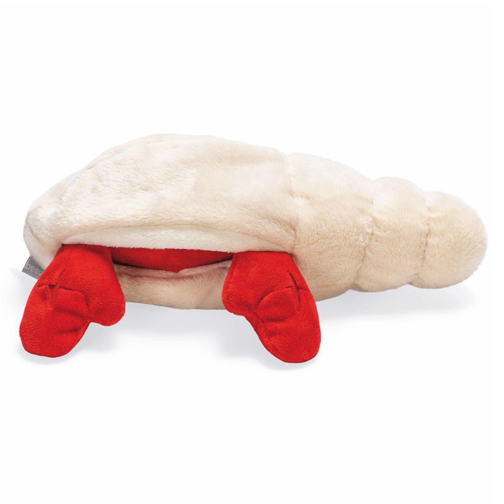 Beeztees Plüsch-Hundespielzeug - Muschel mit Krebs - Versteckspiel ohne Squeaker