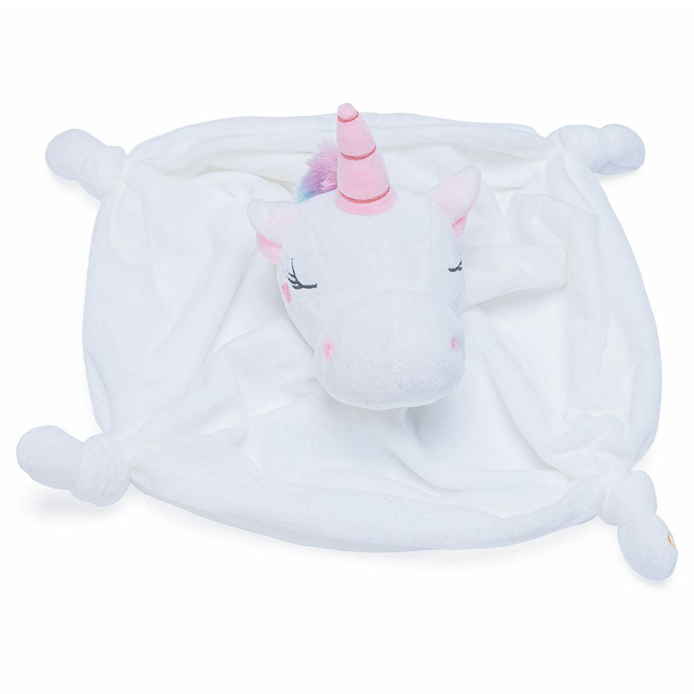 Beeztees Welpen Plüsch-Kuscheldecke EINHORN - Schmusetuch Kuscheltuch für Hunde