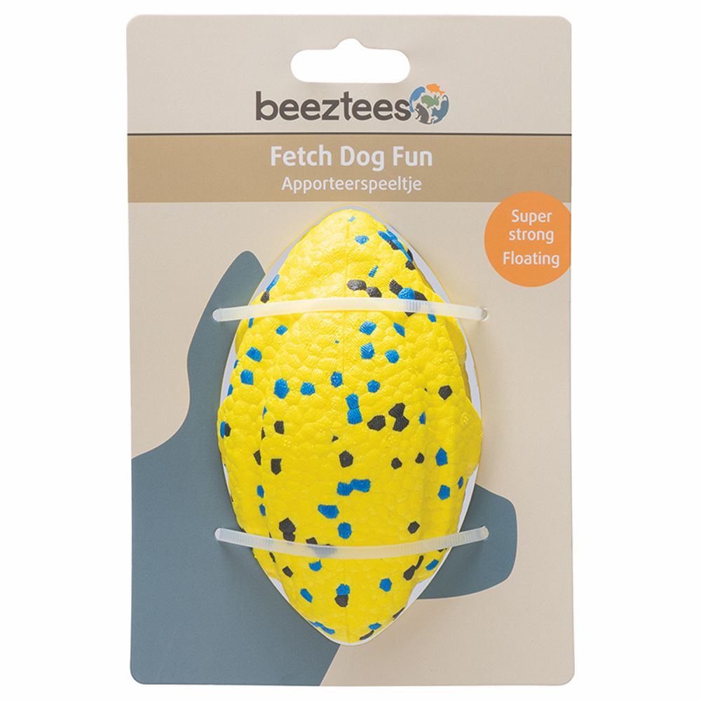 Beeztees Fetch Ball FOOTBALL - Wasserspielzeug Apportierspielzeug Hundespielzeug