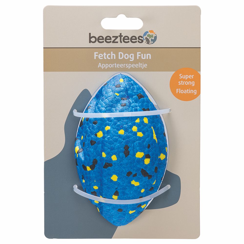 Beeztees Fetch Ball FOOTBALL - Wasserspielzeug Apportierspielzeug Hundespielzeug