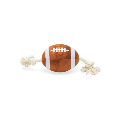 Beeztees Plüsch-Ball mit Seil - Apportieren Zerren Suchen - Apportierspielzeug