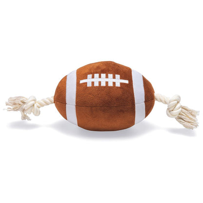 Beeztees Plüsch-Ball mit Seil - Apportieren Zerren Suchen - Apportierspielzeug