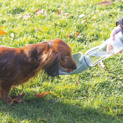 Beeztees Trinkflasche NEL - Silikon Wassernapf Reisenapf Wasserflasche unterwegs