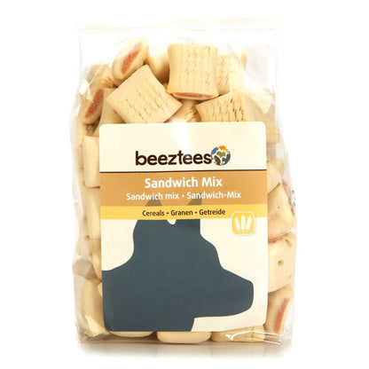 Beeztees Cookies SANDWICH MIX - Getreide & Fleisch Snacks - Kekse Leckerli 400g