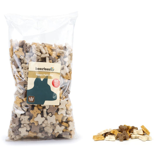 Beeztees Cookies PETIT MIX - Getreide & Fleisch Snacks - Kekse Leckerli 400g