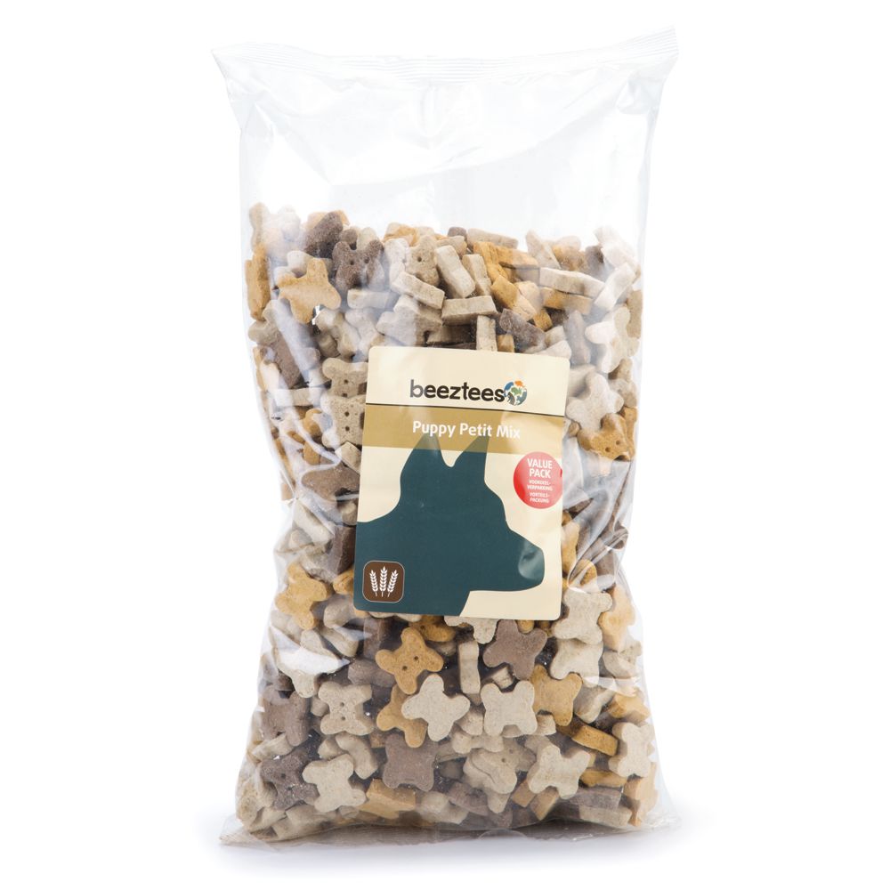 Beeztees Cookies PETIT MIX - Getreide & Fleisch Snacks - Kekse Leckerli 1400g