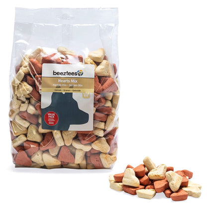 Beeztees Cookies HEART MIX - Getreide Snacks - Kekse Leckerli 1400g