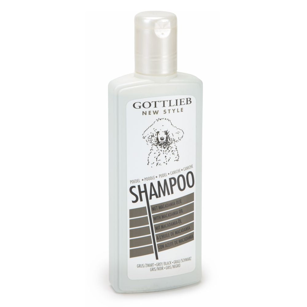 Gottlieb New Style Pudel Shampoo grau/schwarz - mit Macadamia Öl - Hundeshampoo