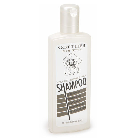 Gottlieb New Style Pudel Shampoo weiß - mit Macadamia Öl - Hundeshampoo - 300 ml