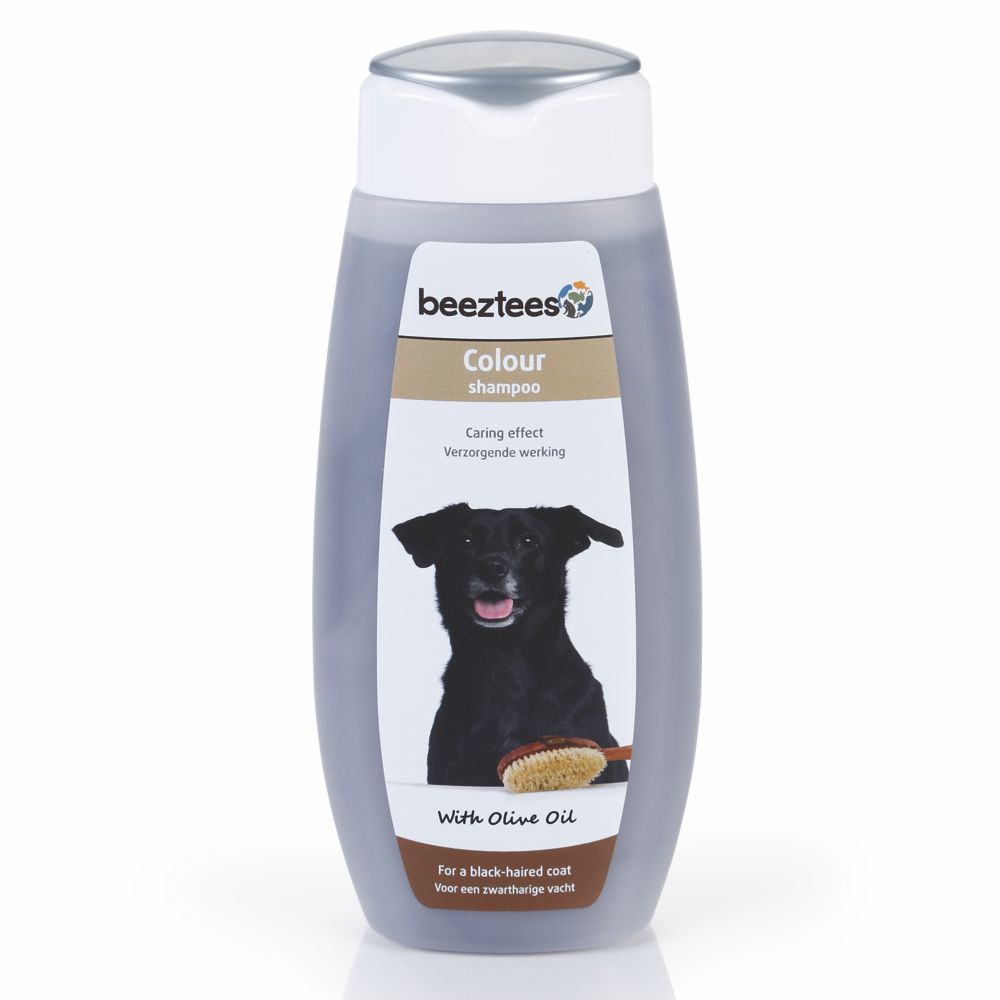 Beeztees Color Shampoo Black - mit Olivenöl - Hundeshampoo für schwarzes Fell -