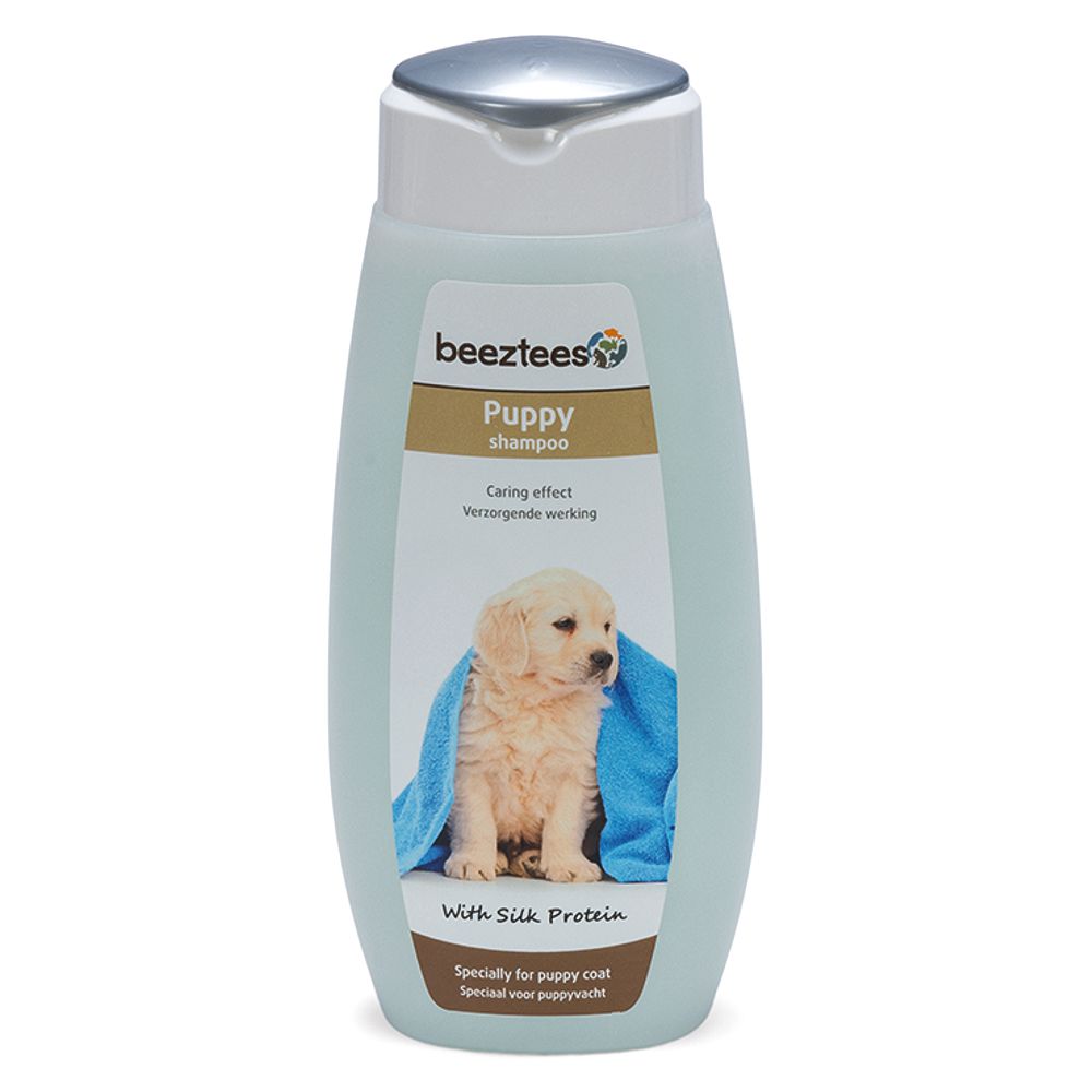 Beeztees Puppy Shampoo - mit Seidenproteinen - Welpen Hundeshampoo - 300 ml