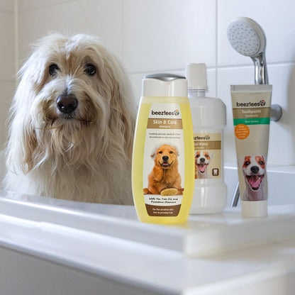 Beeztees Puppy Shampoo - mit Seidenproteinen - Welpen Hundeshampoo - 300 ml