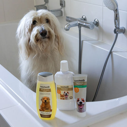 Beeztees Puppy Shampoo - mit Seidenproteinen - Welpen Hundeshampoo - 300 ml