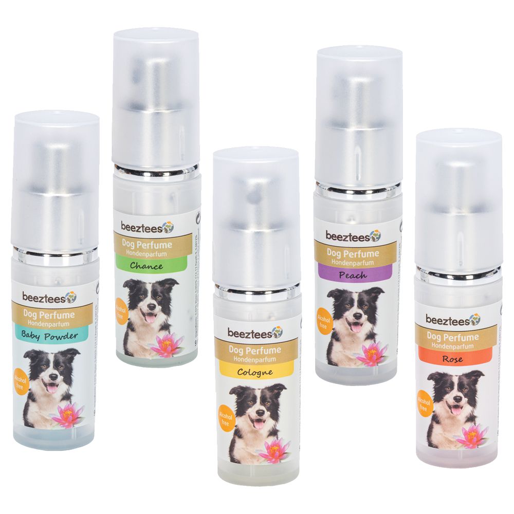 Beeztees Hundeparfüm - 5 verschiedene Düfte - Parfum für Hunde - Duftspray - 9 m