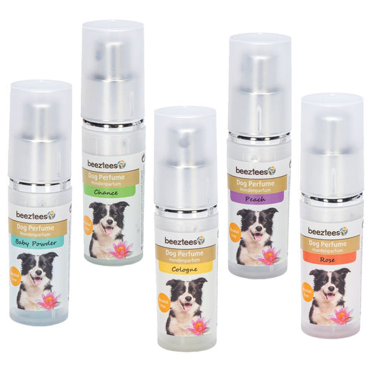 Beeztees Hundeparfüm - 5 verschiedene Düfte - Parfum für Hunde - 9 ml