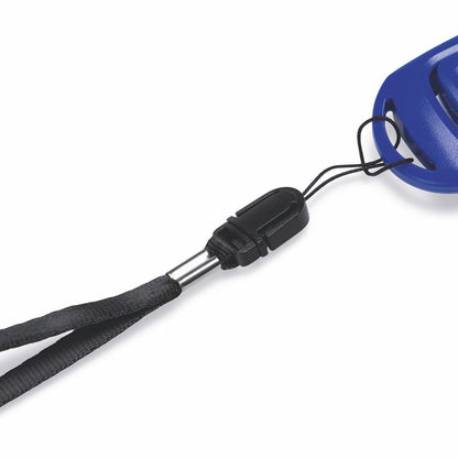 Beeztees Clicker mit Pfeife - blau - Klicker für Training und Erziehung - Hunde