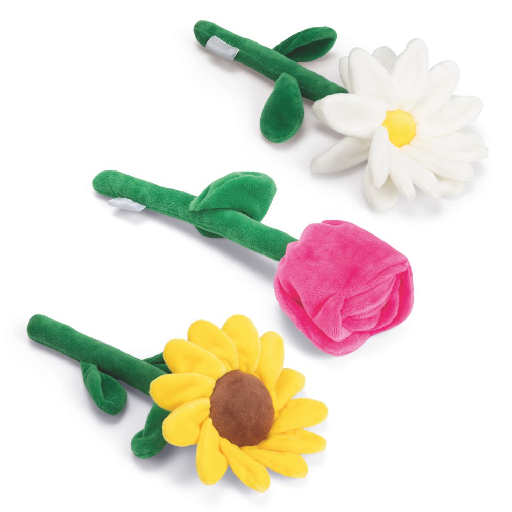 Beeztees Plüsch-Hundespielzeug Frühlingsblumen - 30 cm - Ostern Plüschspielzeug