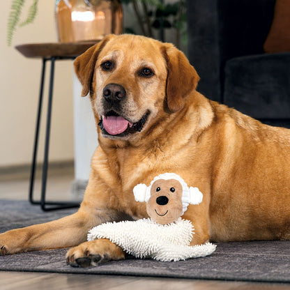 Beeztees ECO Plüsch-Schmusetuch - Hundespielzeug - Welpenspielzeug - Kuscheltuch