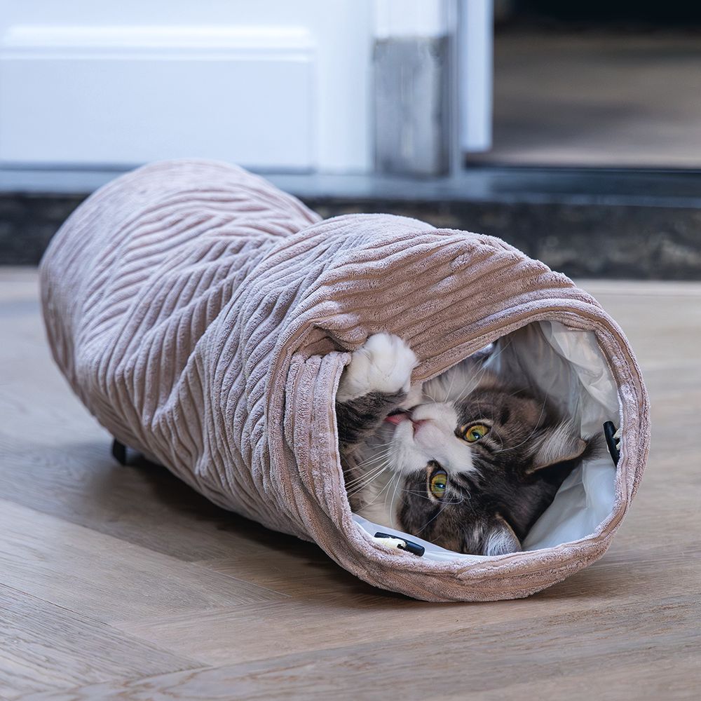 Designed by Lotte Katzentunnel RIBBED - 25 x 75 cm - Spielspaß für Katzen