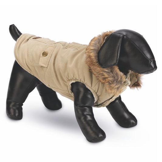 Designed by Lotte Hundemantel PHILOS beige Hundejacke Hundepullover Regenmantel