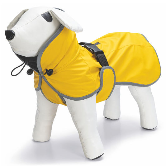 Beeztees Regenmantel CARO - gelb - Hundejacke Hundepullover Hundemantel