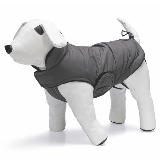 Designed by Lotte Hundemantel ZHANTI - grau Hundejacke Hundepullover Regenmantel