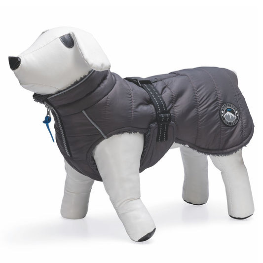 Beeztees Hundemantel BOBBY - grau - Hundejacke Hundepullover Regenmantel