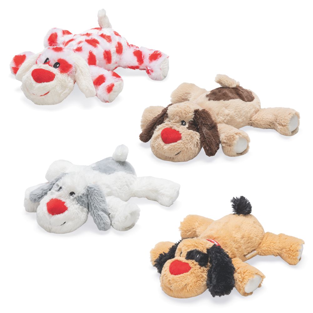 Beeztees Plüsch-Hundespielzeug KNUFFEL - 25 cm - Kuschelhunde Plüschspielzeug