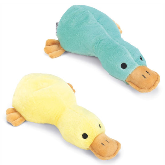 Beeztees Plüsch-Hundespielzeug Ente PEPPIN - 30 cm - Apportierspielzeug Squeaker