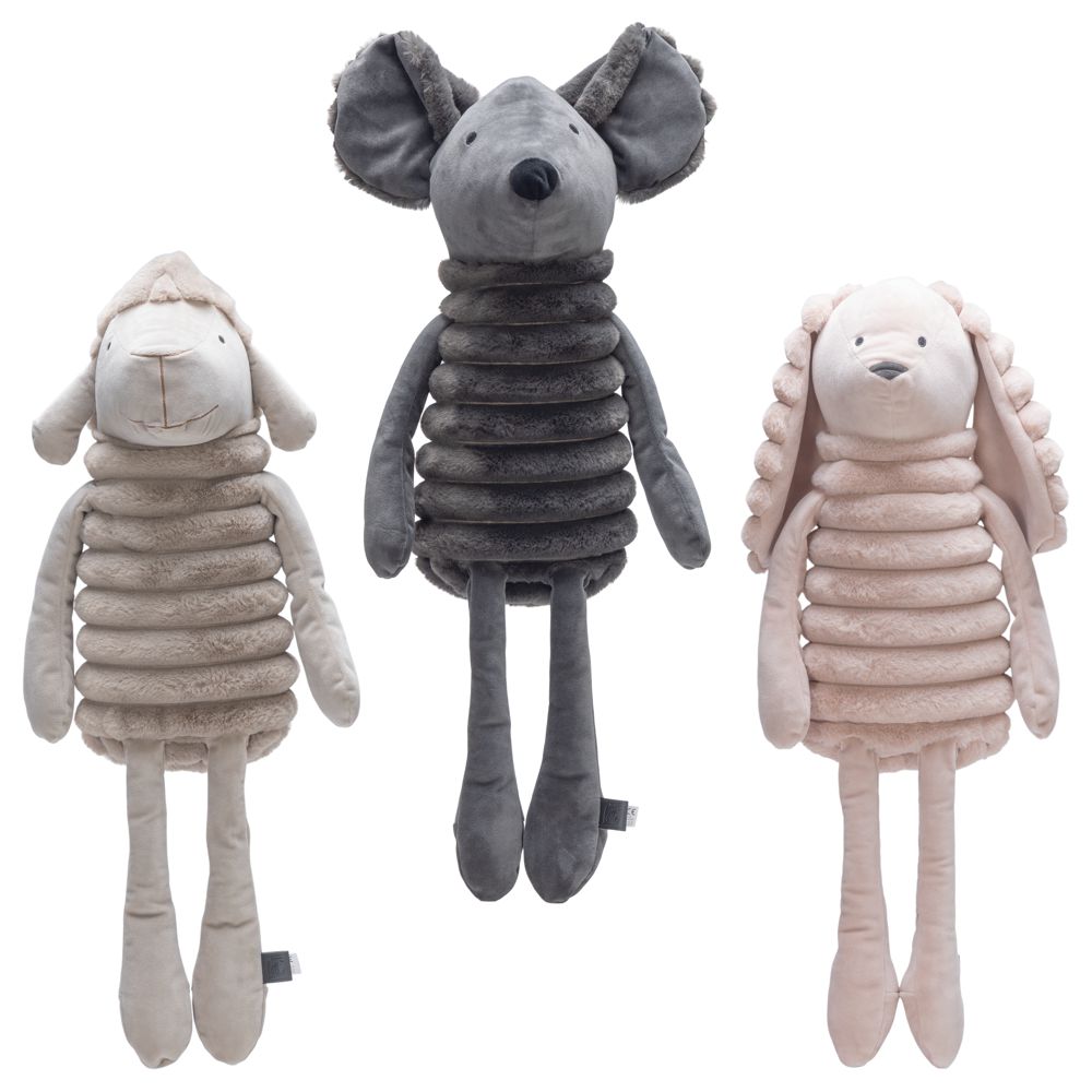Designed by Lotte REZA Maus/Schaf/Hase - 65 cm - XL Hundespielzeug - Kuscheltier