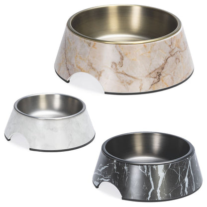 Designed by Lotte Hundenapf MEIS - Edelstahl dunkelgrau Futternapf Wassernapf