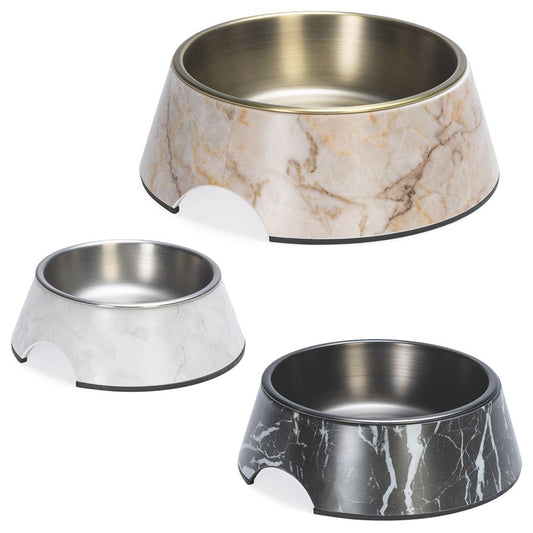 Designed by Lotte Hundenapf MEIS - Edelstahl dunkelgrau Futternapf Wassernapf