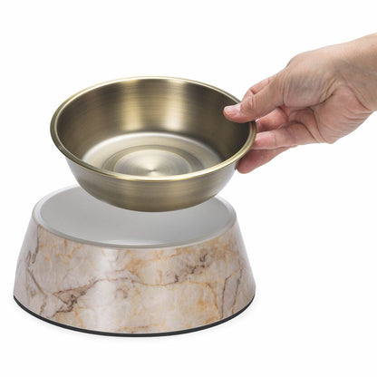 Designed by Lotte Hundenapf MEIS - Edelstahl - Futternapf Wassernapf marmoriert