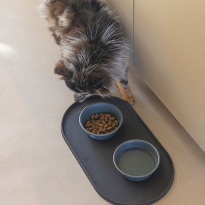 Designed by Lotte Hundenapf FERIBO - Edelstahl dunkelgrau Futternapf Wassernapf