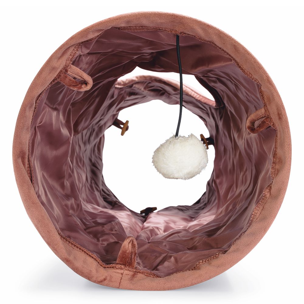 Designed by Lotte Katzentunnel CYLLA - 25 x 65 cm - Samt - Spielspaß für Katzen