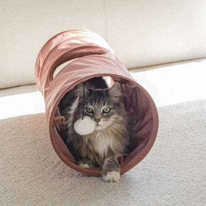 Designed by Lotte Katzentunnel CYLLA - 25 x 65 cm - Samt - Spielspaß für Katzen