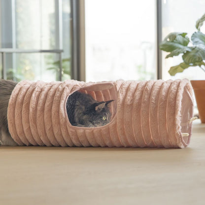 Designed by Lotte Katzentunnel REZA - 25 x 70 cm - Plüsch - Spielspaß für Katzen